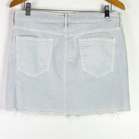 Mother Superior Women's Distressed Denim Mini Skirt Vagabond Fray Size 30 - Picture 9 of 11